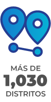 Icono de geotag "más de 1030 distritos"